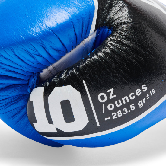 Guantes de boxeo de cuerdas Leone 1947 Shock Pro GN057L azul