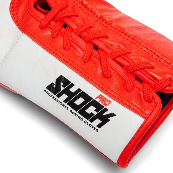 Guantes de boxeo de cuerdas Leone 1947 Shock Pro GN057L rojo