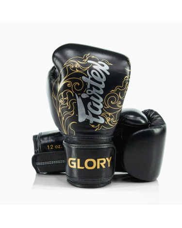 Guantes de boxeo Fairtex BGV3 Glory negro-oro