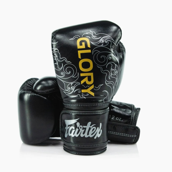 Guantes de boxeo Fairtex BGV3 Glory negro-oro