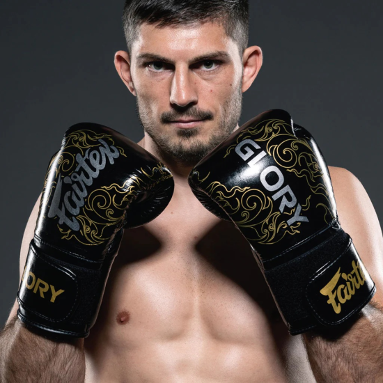 Guantes de boxeo Fairtex BGV3 Glory negro-oro