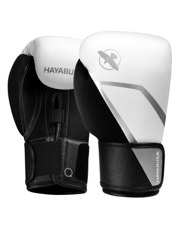 Guantes de boxeo Hayabusa E1 negro-blanco