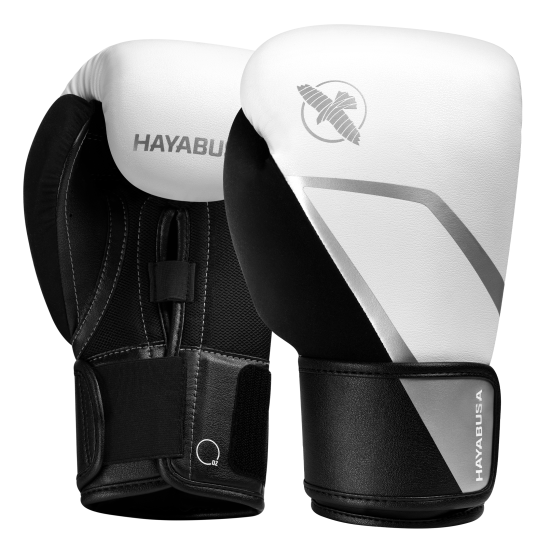 Guantes de boxeo Hayabusa E1 negro-blanco
