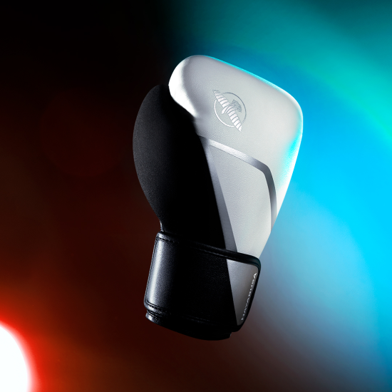 Guantes de boxeo Hayabusa E1 negro-blanco