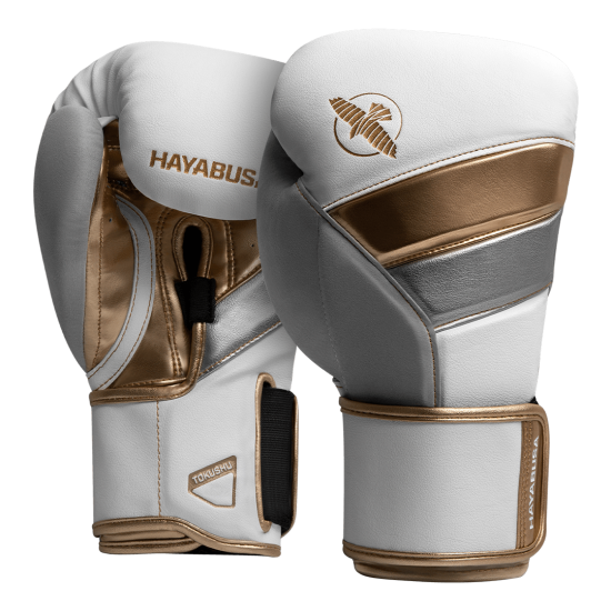 Guantes de boxeo Hayabusa T3 blanco/oro