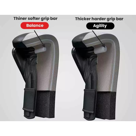 Guantes de Boxeo HIT N MOVE All Day  Pro Agility - Cuerdas Negro/Rojo