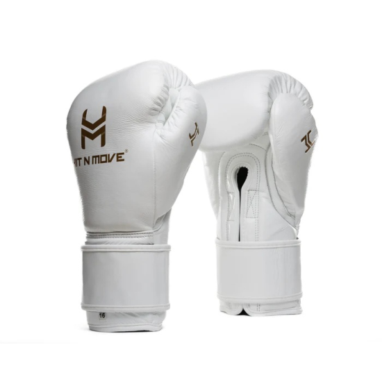 Guantes de Boxeo HIT N MOVE All Day® Pro Balance - Velcro color blanco