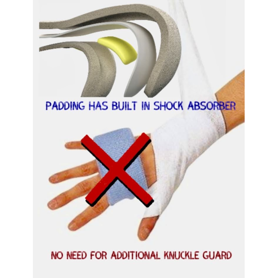 Guantes de Boxeo HIT N MOVE All Day® Pro Balance - Velcro color blanco