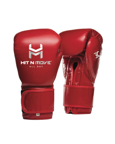 Guantes de Boxeo HIT N MOVE All Day® Pro Balance - Velcro color rojo