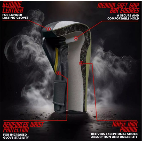 Guantes de Boxeo Hit N Move Süvari - Crin de Caballo Auténtica (Velcro)