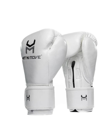 Guantes de Boxeo Hit N Move Süvari - Crin de Caballo Auténtica (Velcro) blanco