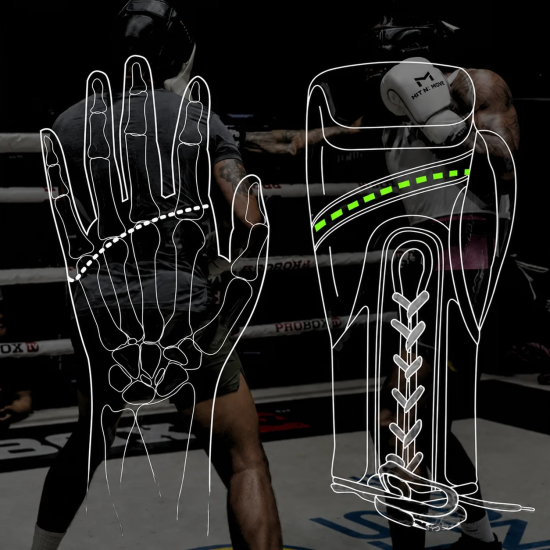 Guantes de boxeo Hit N Move Vector color Blanco (PREVENTA)