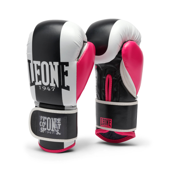 Guantes de boxeo Leone 1947 "Color Block" negro 10M