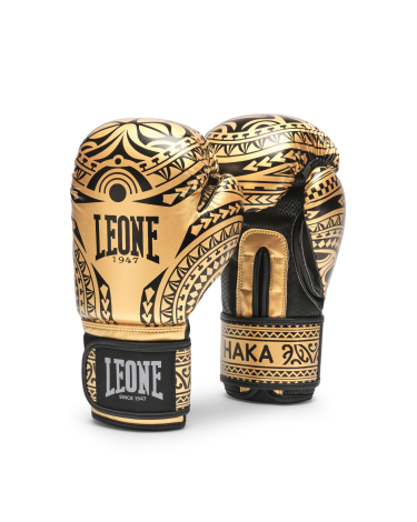 Guantes de Boxeo Leone 1947 "Haka" Color dorado GN329