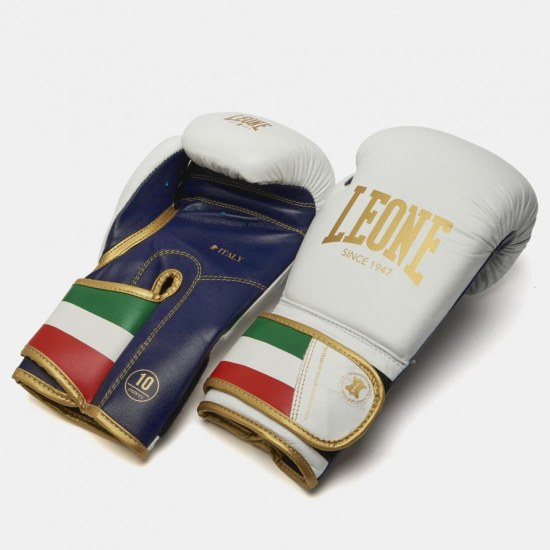 Guantes de Boxeo Leone 1947 "Italy 47" Color Blanco GN039