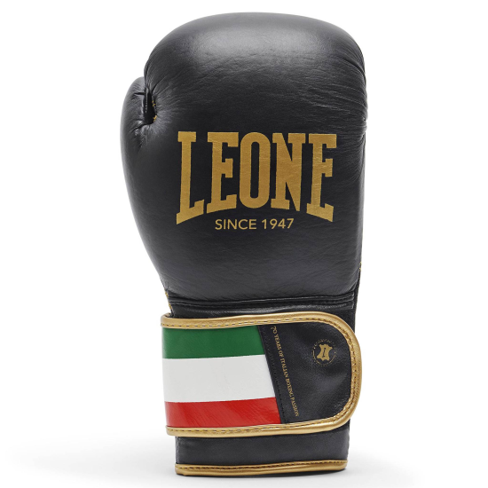 Guantes de Boxeo Leone 1947 "Italy 47" Color Negro GN039