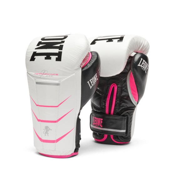 Guantes de Boxeo Leone 1947 "Revo Fluo" Color Blanco GN110F