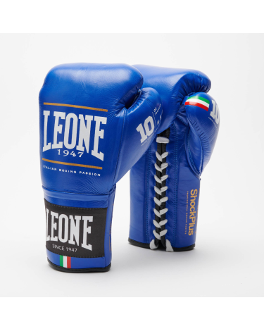 Guantes de Boxeo Leone 1947 "Shock Plus" Color azul GN102L