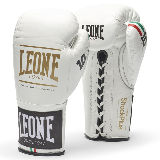 Guantes de Boxeo Leone 1947 "Shock Plus" Color blanco GN102L