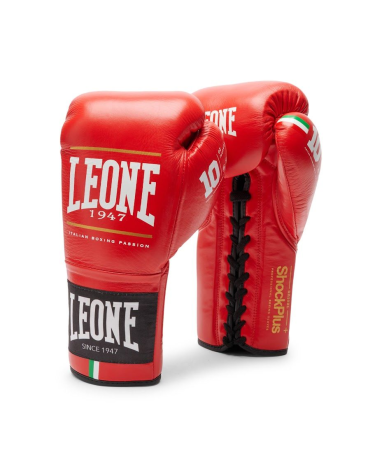 Guantes de Boxeo Leone 1947 "Shock Plus" Color rojo GN102L