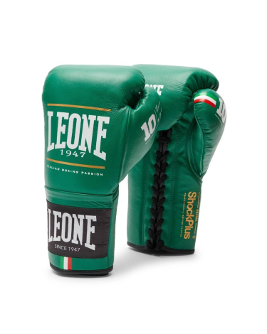 Guantes de Boxeo Leone 1947 "Shock Plus" Color verde GN102L