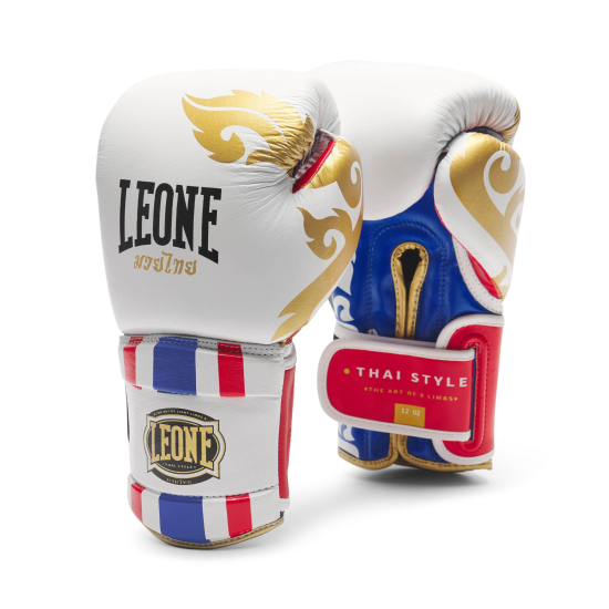 Guantes de Boxeo Leone 1947 "Thai Style" GN114 blanco