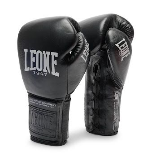 Guantes de Boxeo Leone 1947 "The Greatest" cuerdas negro GN111L