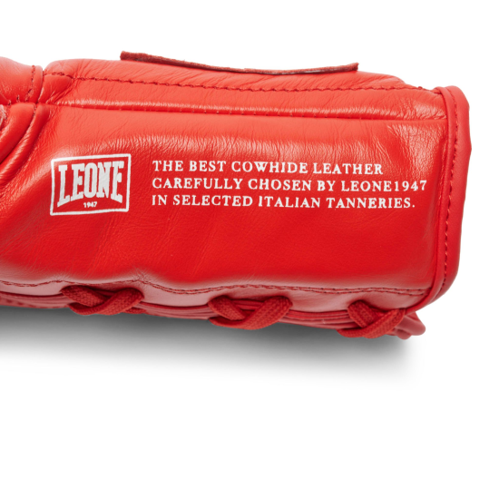 Guantes de Boxeo Leone 1947 "The Greatest" cuerdas rojo GN111L