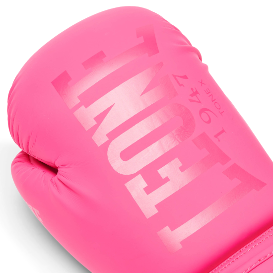 Guantes de boxeo Leone 1947 "Tone X" GN058 color Fucsia 10 Oz talla M