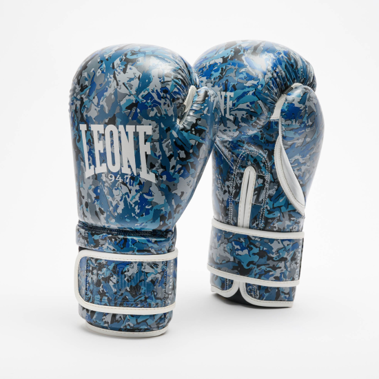 Guantes de boxeo Leone 1947 Urban Fighter azul camo GN309