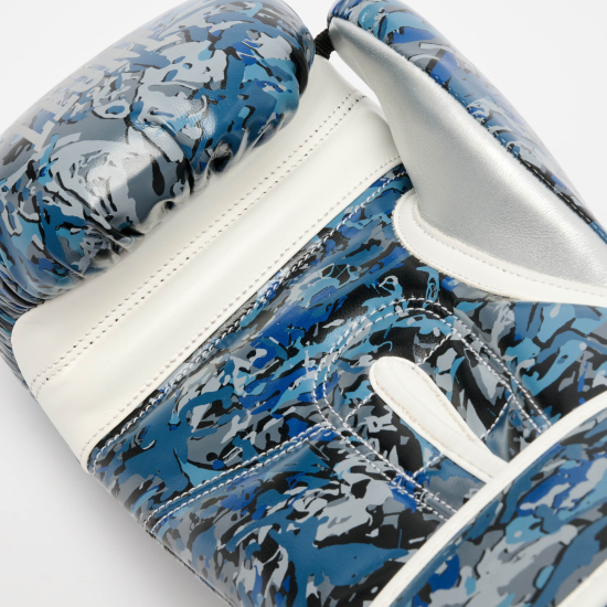 Guantes de boxeo Leone 1947 Urban Fighter azul camo GN309