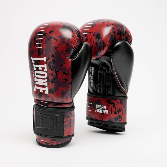 Guantes de boxeo Leone 1947 Urban Fighter rojo camo GN335