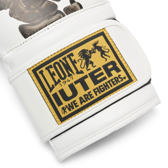 Guantes de boxeo Leone 1947 x Iuter GN01U blanco