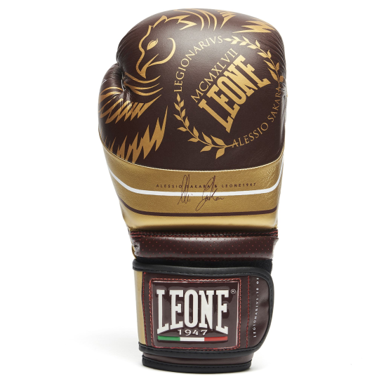 Guantes de Boxeo Leone "Legionarivs" by Alessio Sakara GN202 10 OZ Burdeos