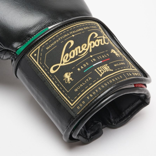 Guantes de boxeo Leone Sport "Orlando" Velcro color negro