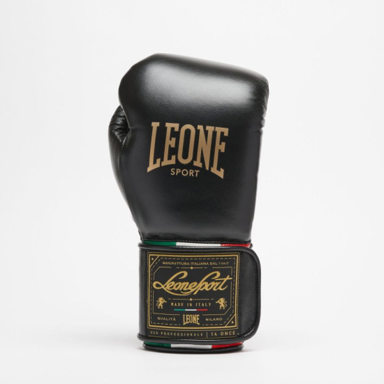 Guantes de boxeo Leone Sport "Orlando" Velcro color negro