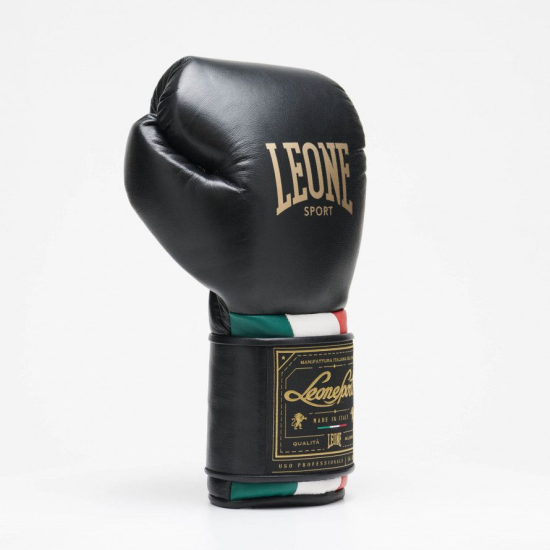 Guantes de boxeo Leone Sport "Orlando" Velcro color negro