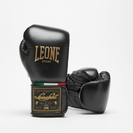 Guantes de boxeo Leone Sport "Orlando" Velcro color negro