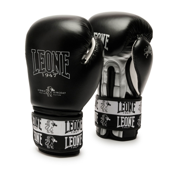 Guantes de Boxeo Leone1947 "Iconic" Color negro GN208