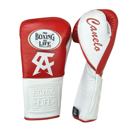 Guantes de Boxeo No Boxing No Life Canelo Alvarez signature model 14 oz rojo/blanco