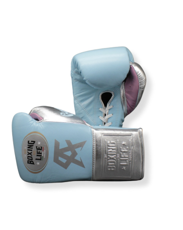 Guantes de Boxeo No Boxing No Life Canelo Alvarez Special Edition azul plata
