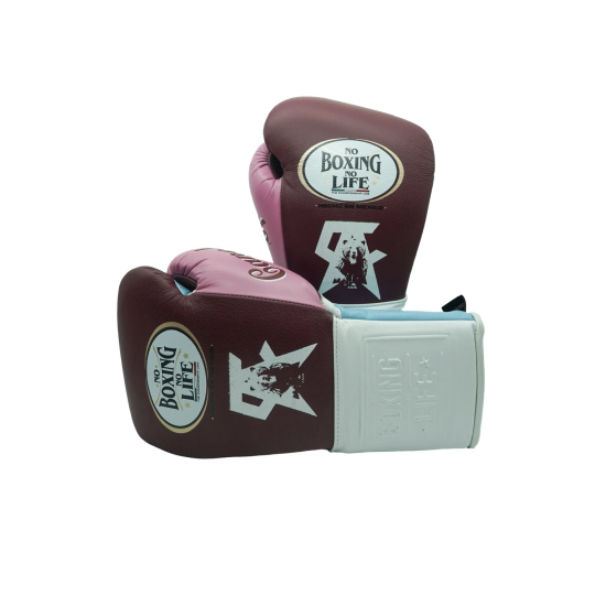 Guantes de Boxeo No Boxing No Life "pro fight" Canelo color Vino Edicion ultralimitada