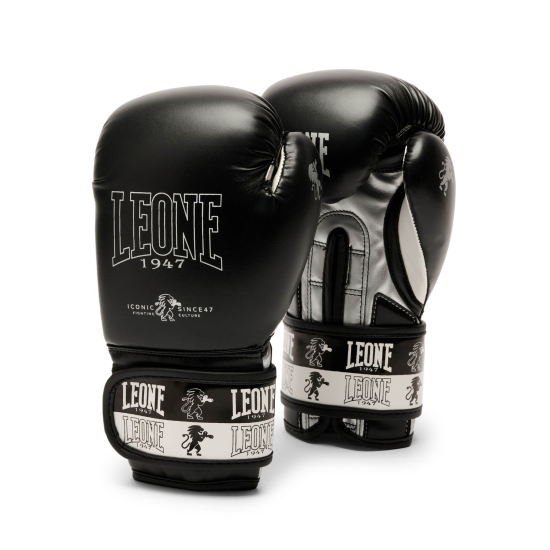 Guantes de Boxeo para Niño Leone 1947 "Iconic Junior" negro 6 Oz  GN408J