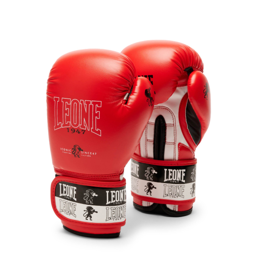 Guantes de Boxeo para Niño Leone 1947 "Iconic Junior" rojo 6 Oz  GN408J