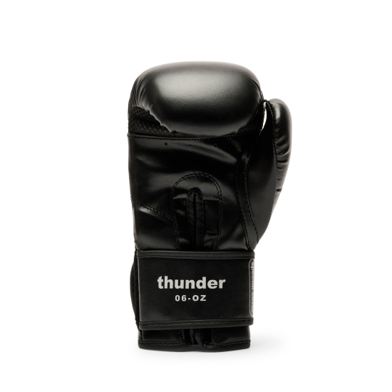 Guantes de Boxeo para Niño Leone "Thunder Junior" Color Negro 6 Oz GN383J