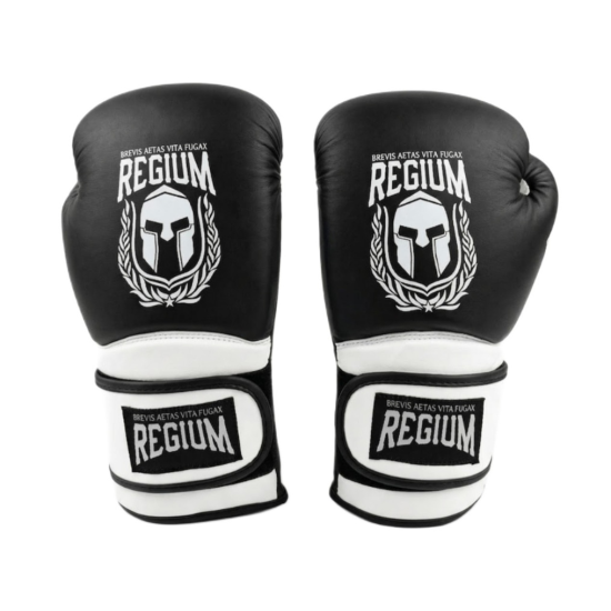 Guantes de Boxeo Regium "Cobra" GEL Premium negro-blanco