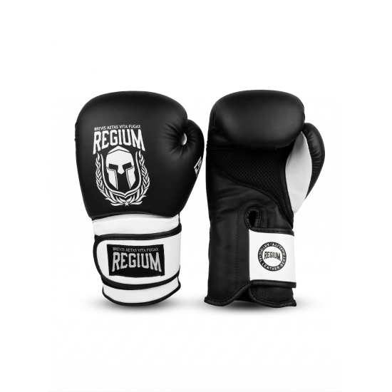 Guantes de Boxeo Regium "Cobra" GEL Premium negro-blanco