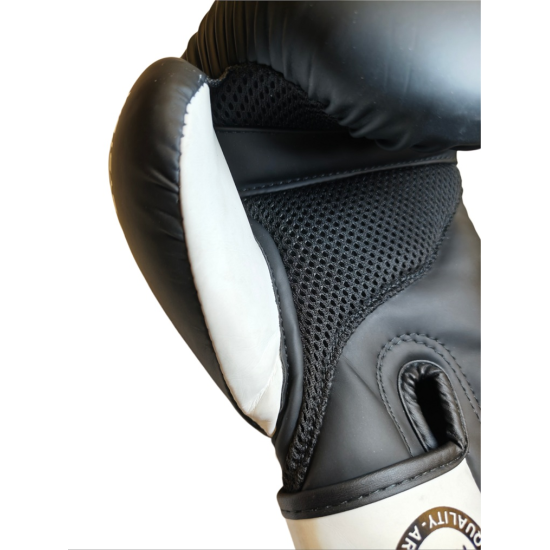 Guantes de Boxeo Regium "Cobra" GEL Premium negro-blanco