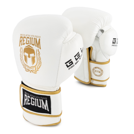 Guantes de boxeo Regium "Imperial Gold" White Gel
