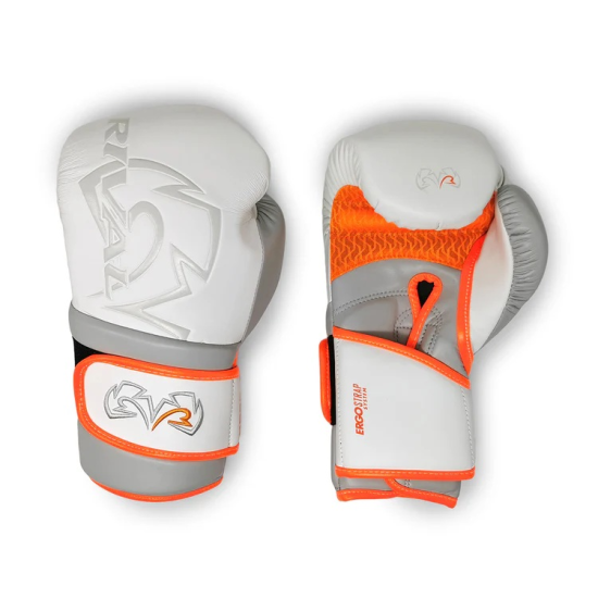 Guantes de boxeo Rival boxing RB80 "Impulse bag gloves" Blanco/ naranja